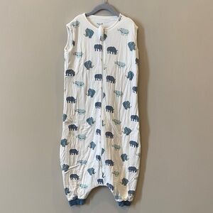 Kyte BABY Sleeveless sleep sack with legs and Blue Rhino Print